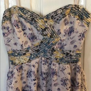 Urban Outfitters Strapless Floral Dress